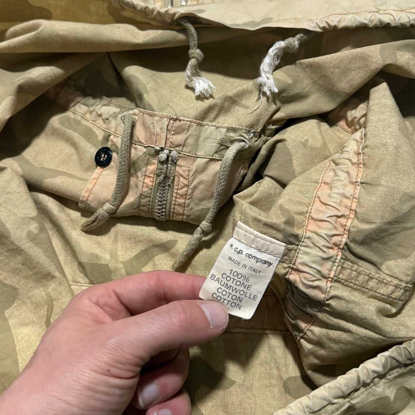 Stone Island S/S 1990 Ice Camo Smock Jacket | Medium, Camo