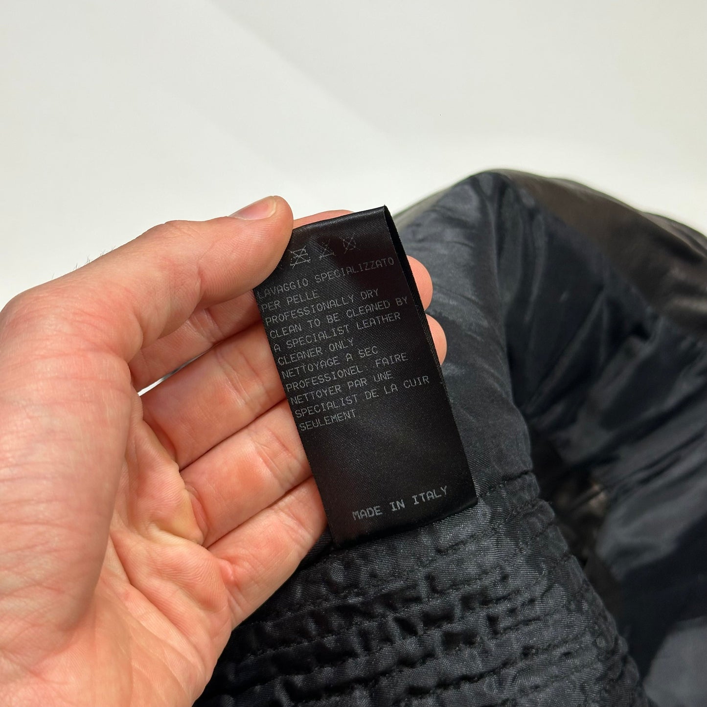 Neil Barrett 2012 Runway Leather Padded Multipocket Moto Vest - S