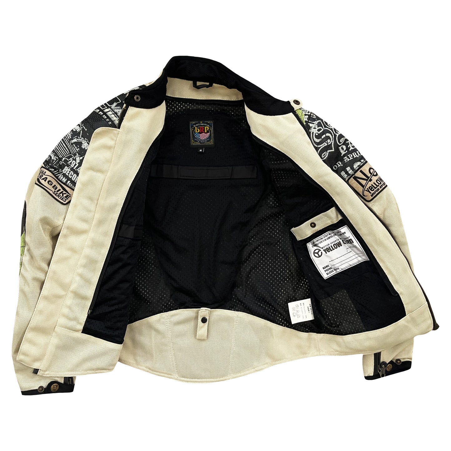 Yellow Corn Motorcycle Racing Jacket - M | Medium, Red