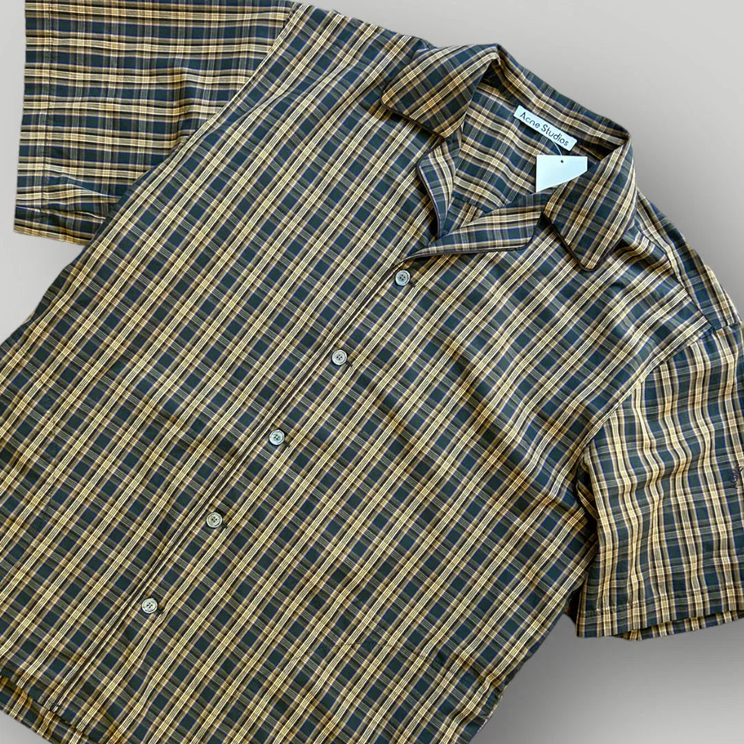 Acne Studios Checked Cuban Collar Shirt XL