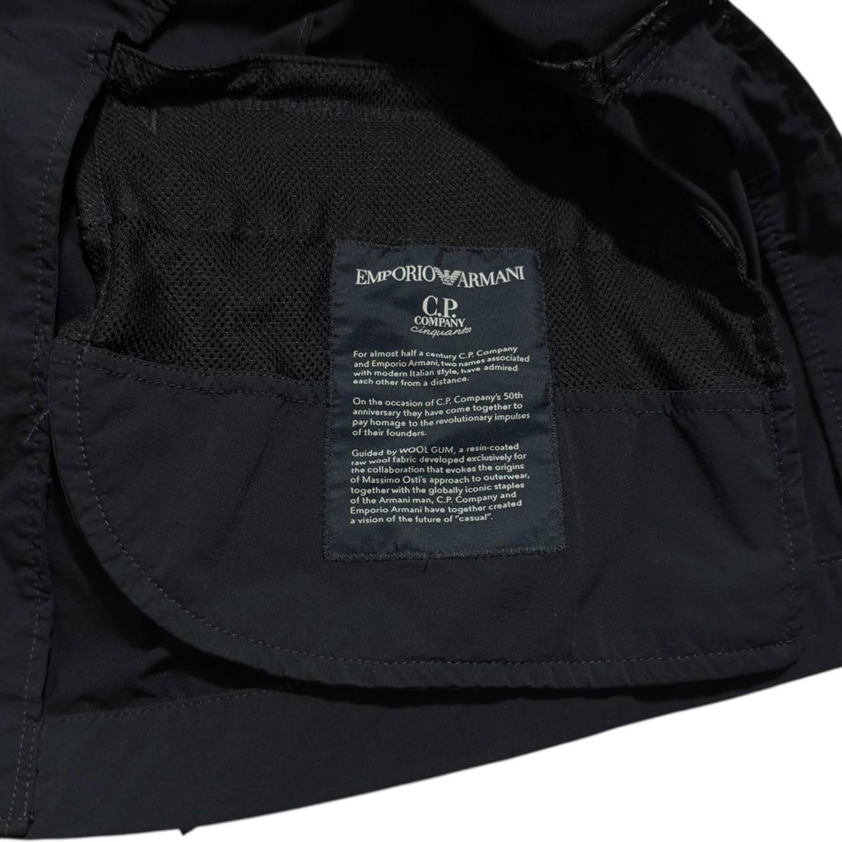CP Company Armani DyShell Jacket | XS, Black