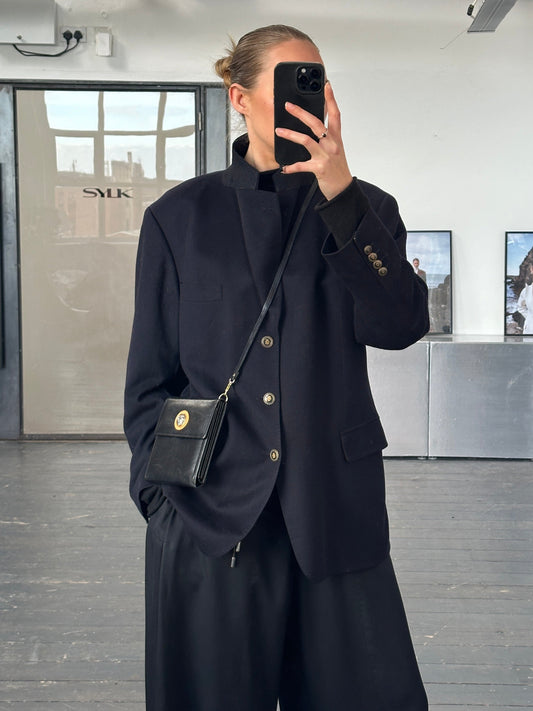 Vintage 1990s Pure Cashmere Single Breasted Blazer - 42R/L