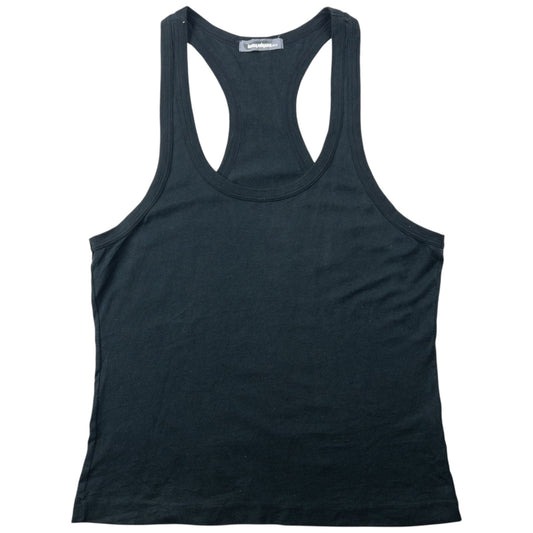 Vintage 80s Issey Miyake MEN Racerback Vest Size S | Small, Black