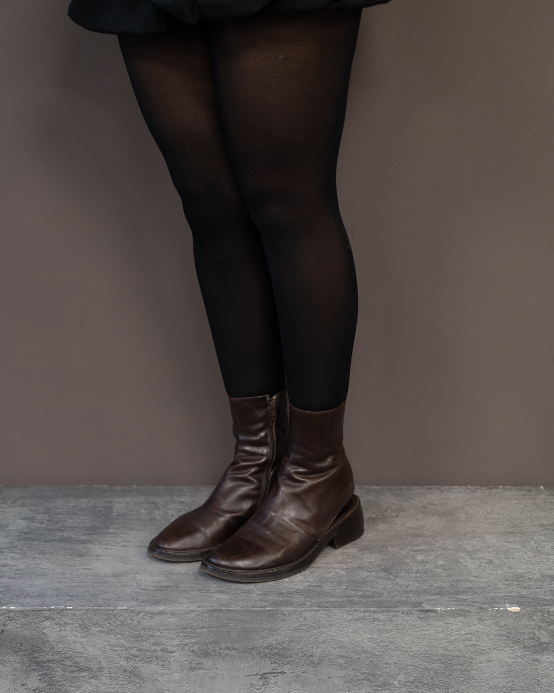 ANN DEMEULEMEESTER 1994 CUT OUT BOOTS (EU 37, FITS LIKE 37.5-38)