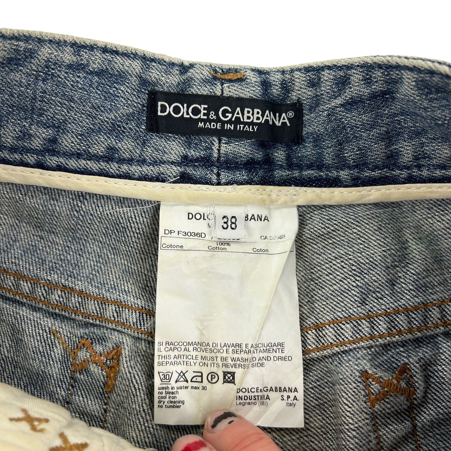 Vintage Dolce & Gabbana Distressed Denim Jeans Size W27