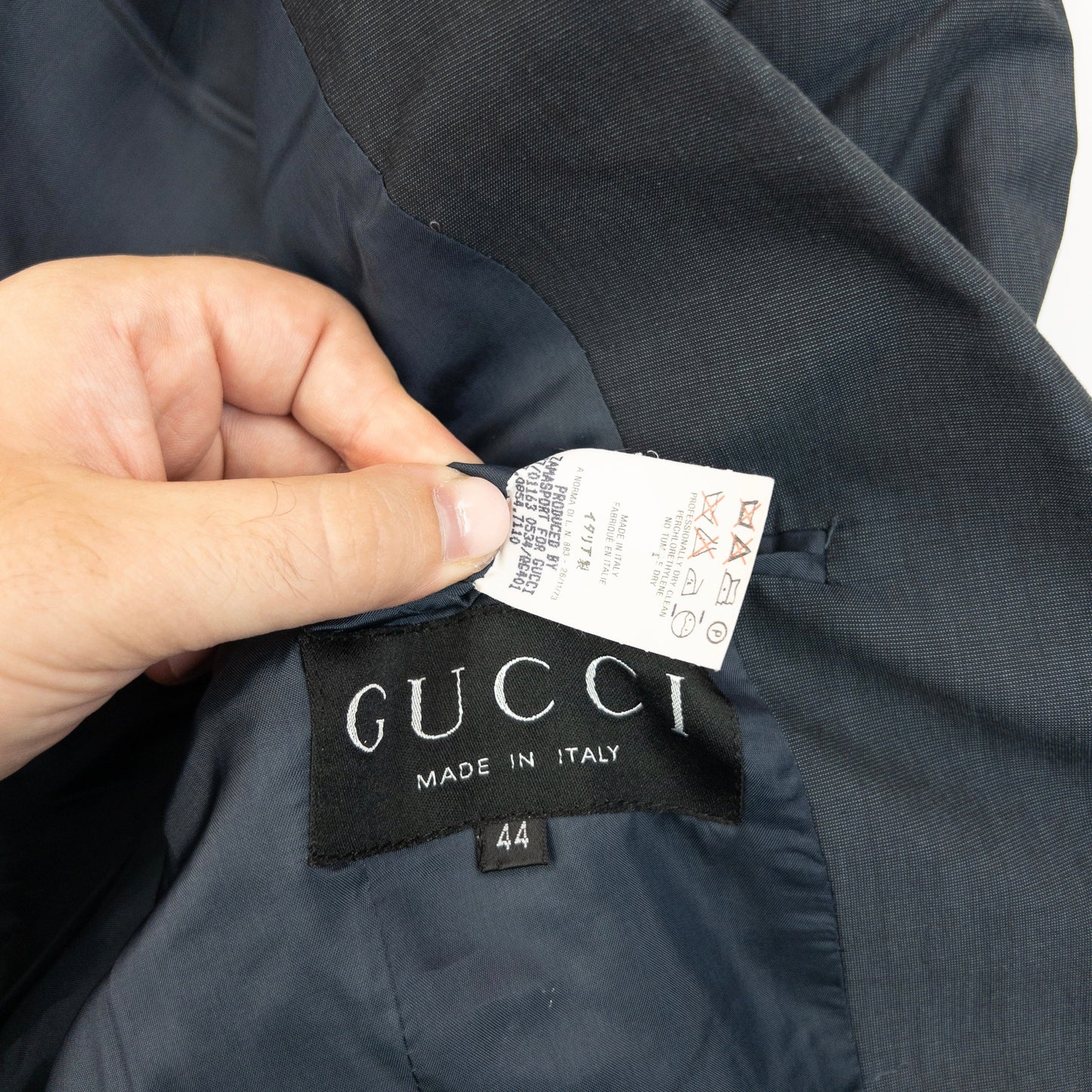 Vintage 90s Gucci Blazer Jacket Womens Size M | Medium, Blue