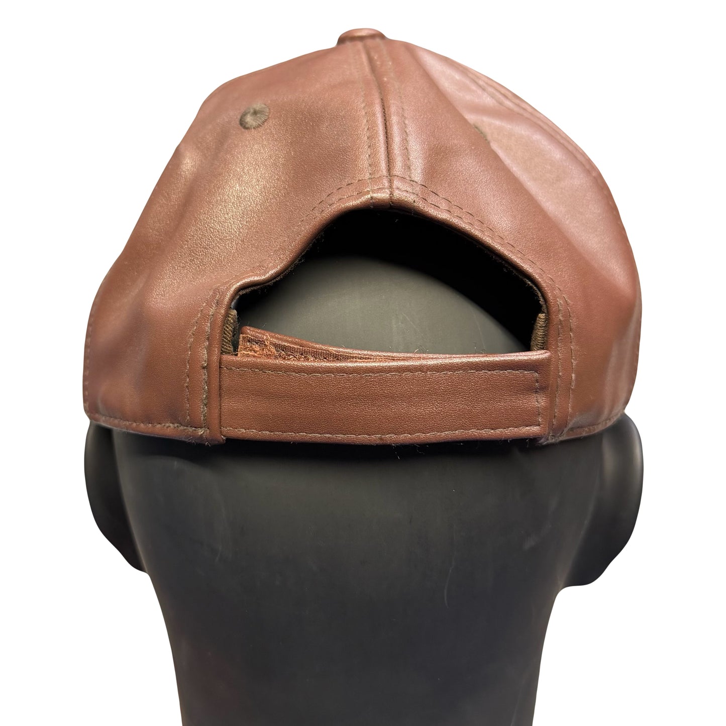 Telfar Embossed Leather Cap In Brown (OS) | O/S, Brown