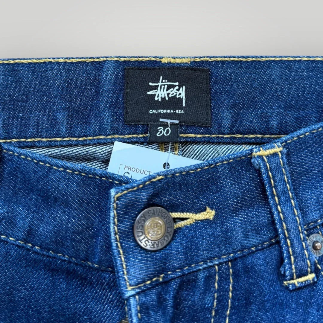 Stüssy Old School Flavour Embroidered Straight Fit Jeans 30x30