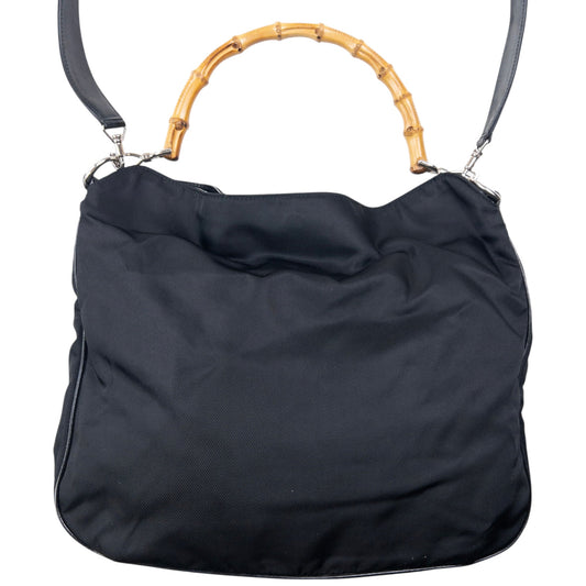 Vintage 2000s Gucci Bamboo Handle Hobo Handbag