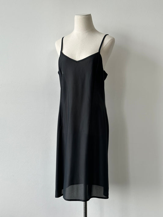 Vintage 2000s Sheer Midi Slip Dress - L