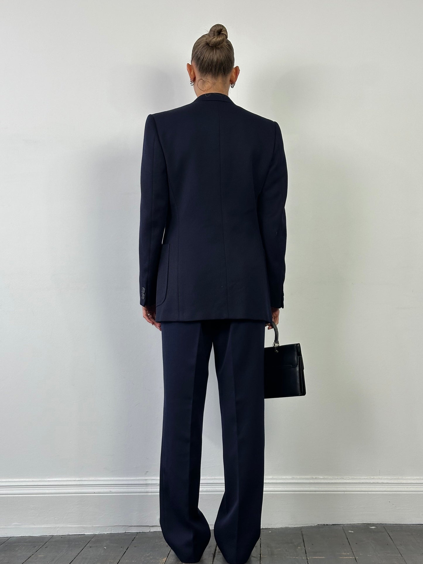 Italian Vintage Circa 90s Pure Wool Single Breasted Blazer - 38R/M