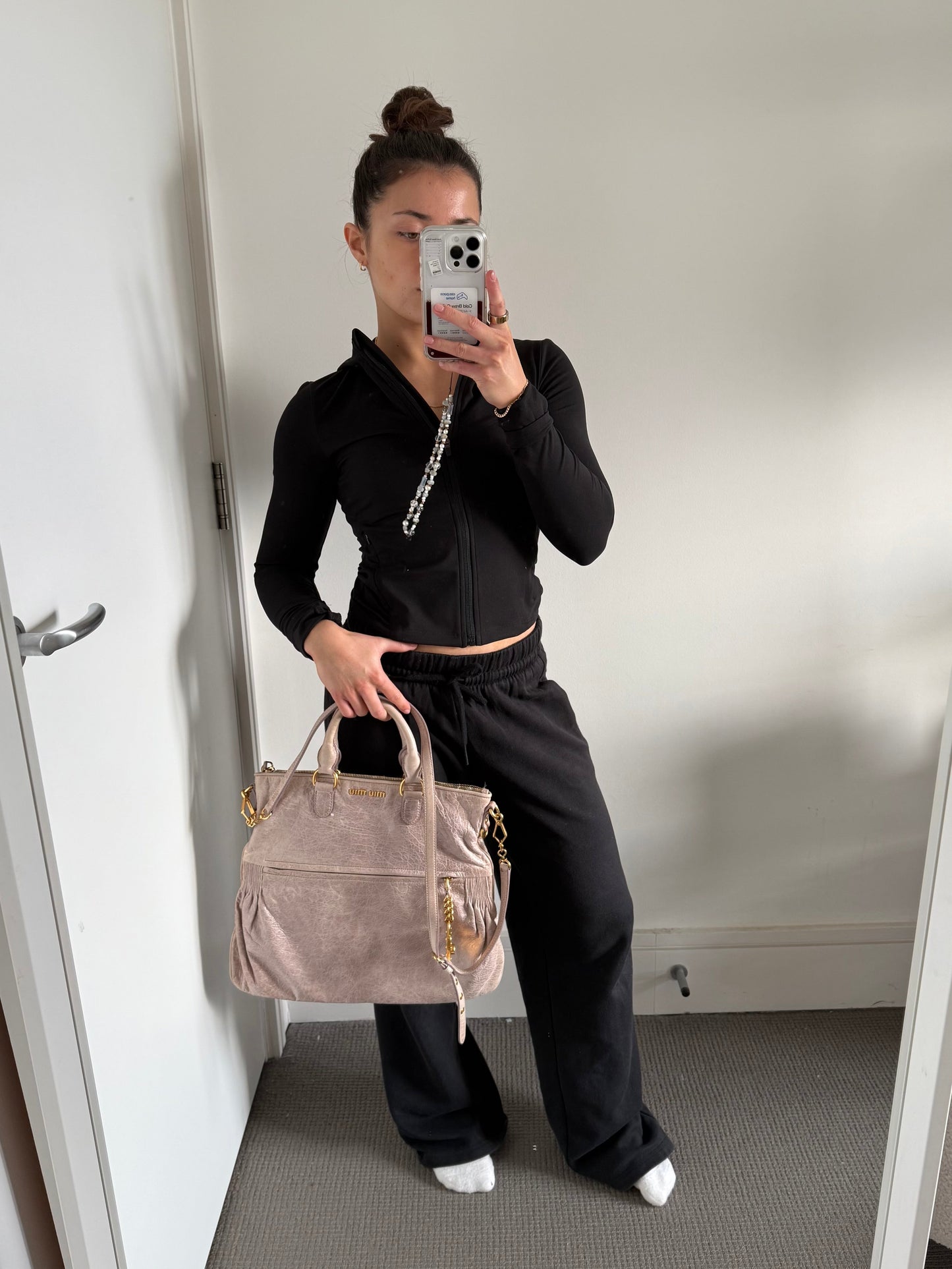 2010s Miu Miu Vitello Charm Large 2Way Handbag | O/S, Multicoloured