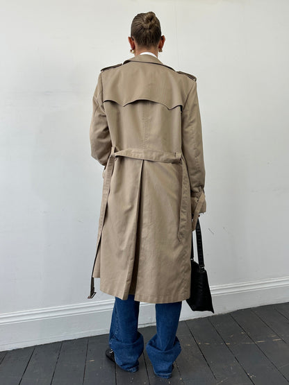 Christian Dior Monsieur Double Breasted Belted Trench Coat - L/XL