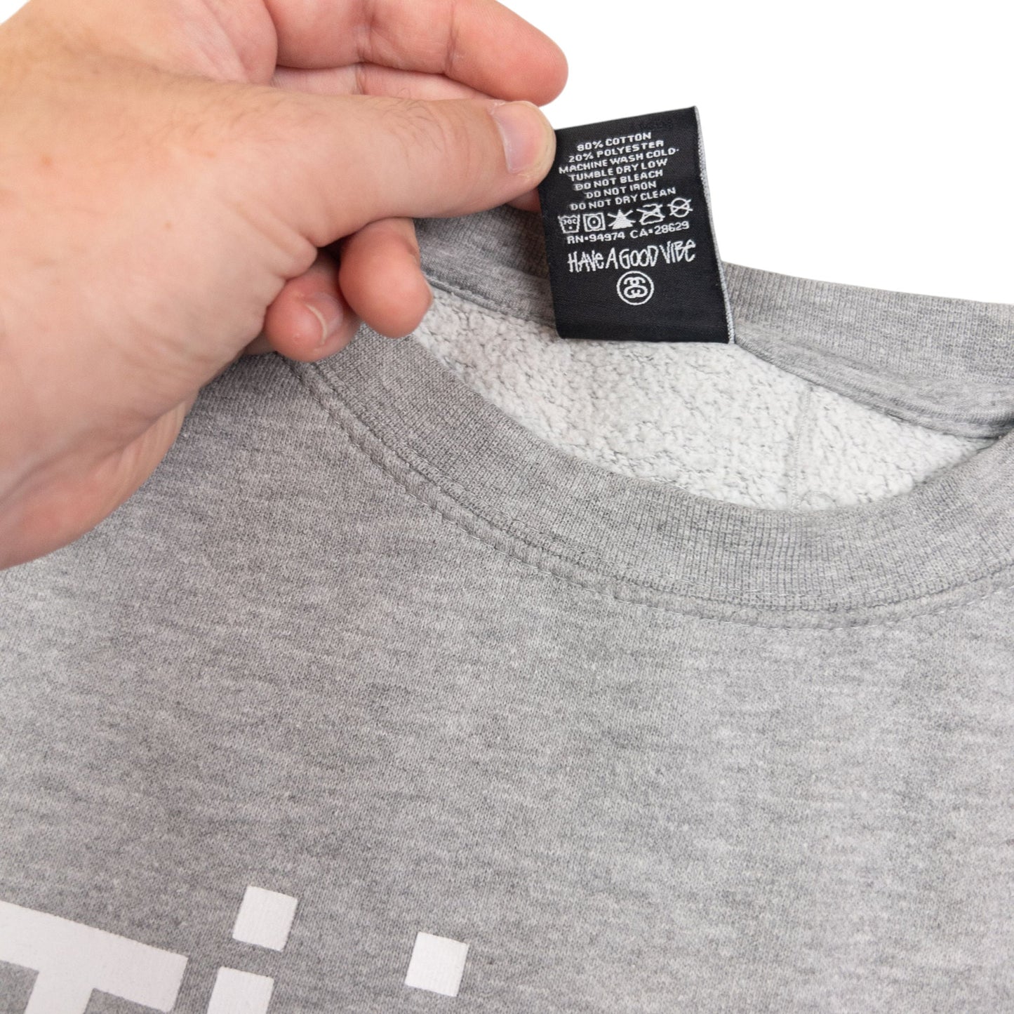 Vintage Stussy No 4 Graphic Sweatshirt Size S