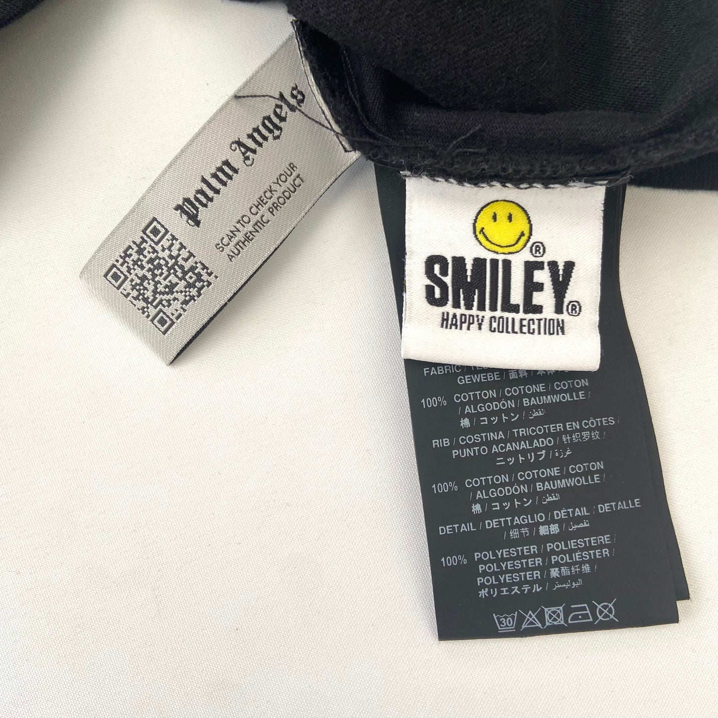 PALM ANGELS X SMILEY T-SHIRT BLACK XS | XS, Black