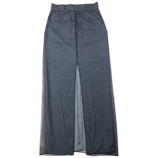 Vintage 1998 Gucci By Tom Ford Mesh Overlay Silk Skirt Womens Size W27 | W27, Black