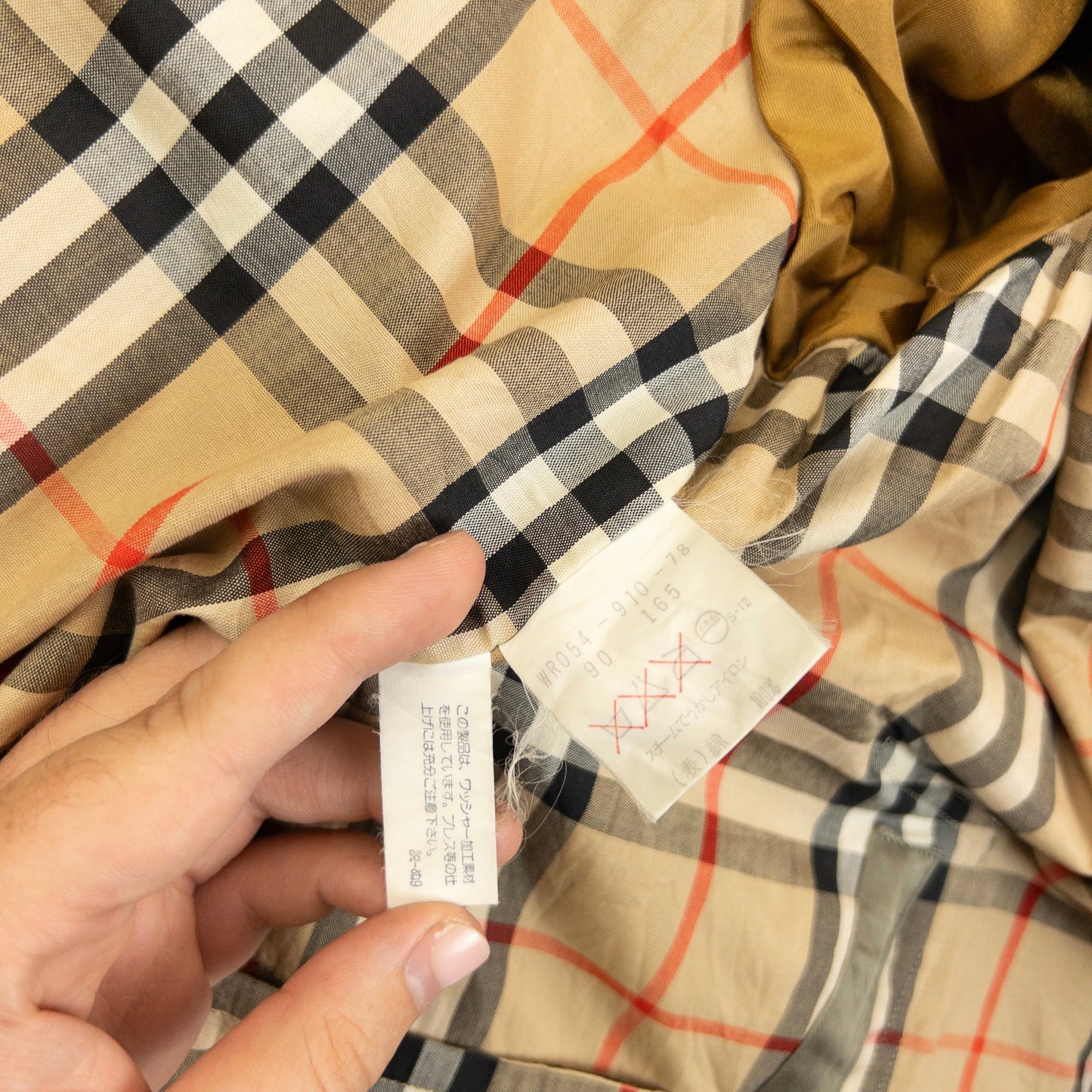 Vintage 90s Burberry Nova Check Lined Trench Jacket Size XL | XL, Green