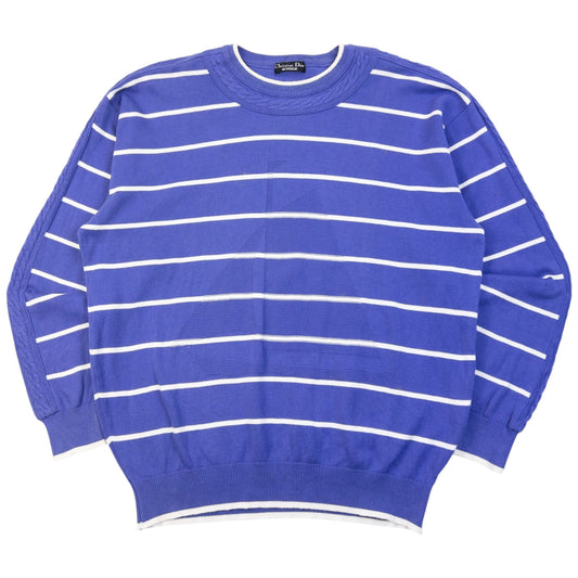 Vintage 90s Dior Monsieur Striped Jumper Size M | Medium, Multicoloured