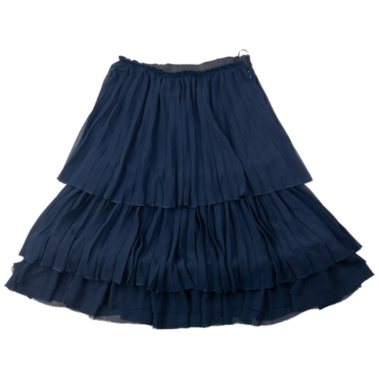 Vintage 2007 Comme Des Garçons Pleated Tier Skirt Womens Size W27 | Small, Navy