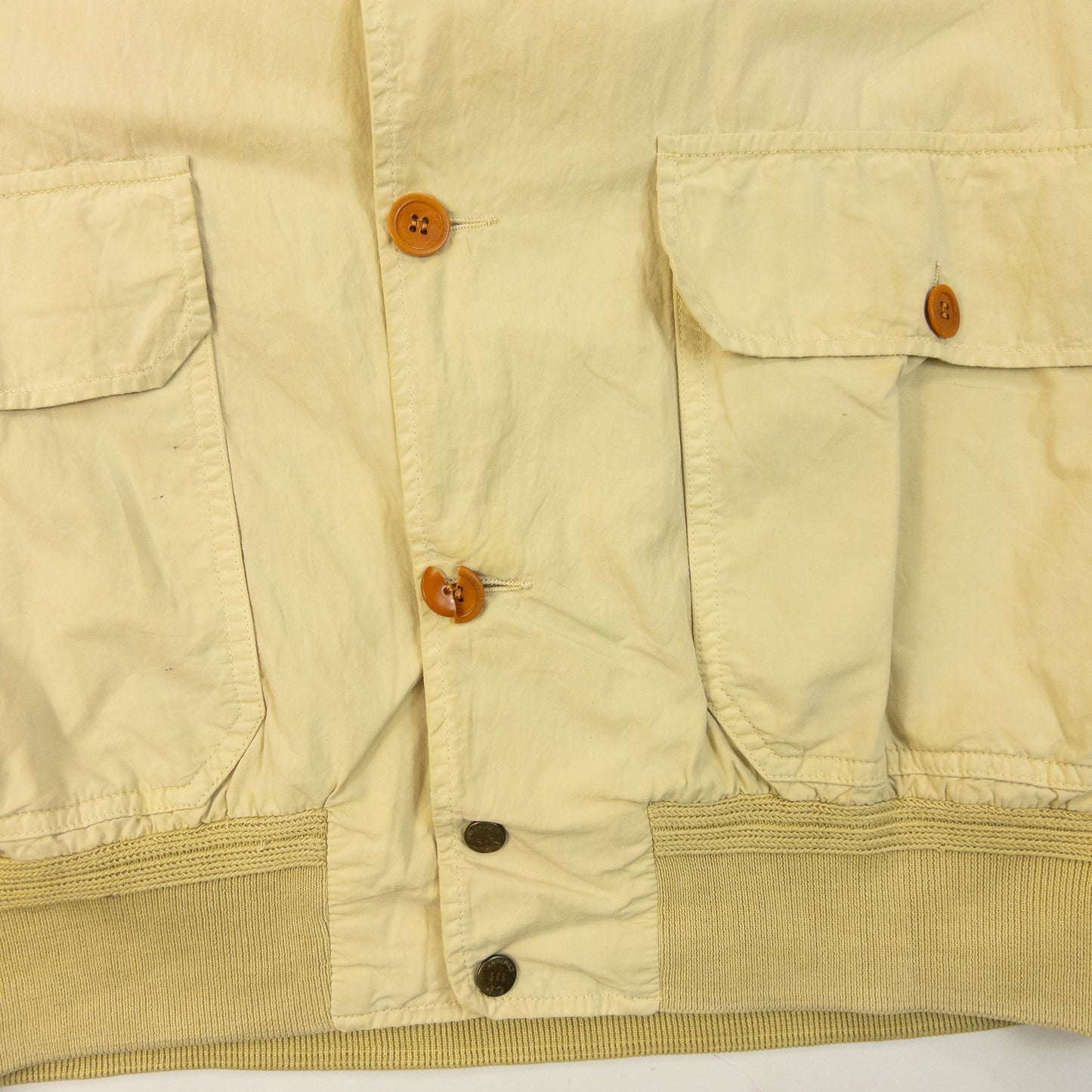 Vintage 1994 CP Company Flight Button Up Jacket Size S | Small, Cream
