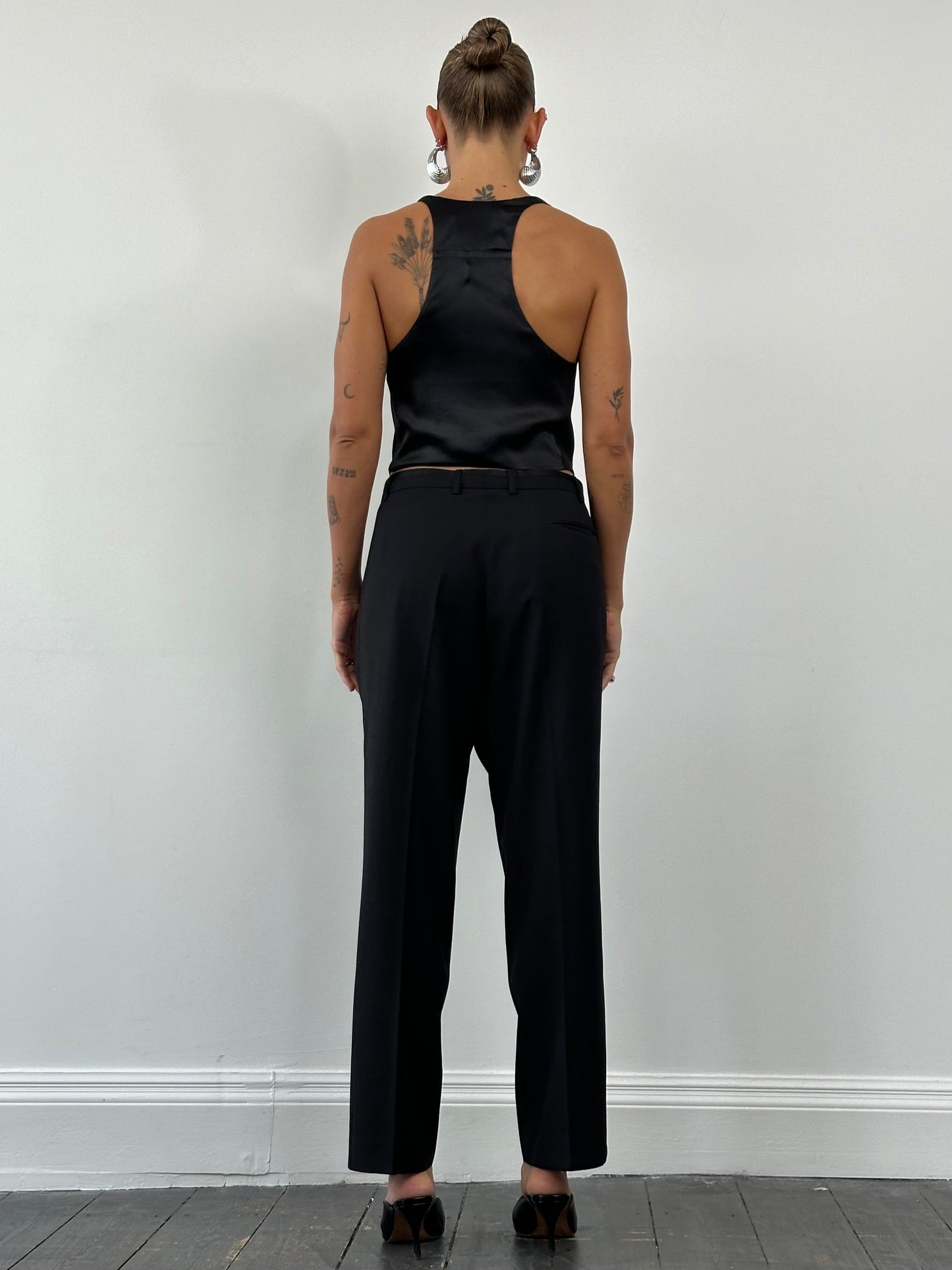 Emporio Armani Single Button Curved Tailored Waistcoat - M/L