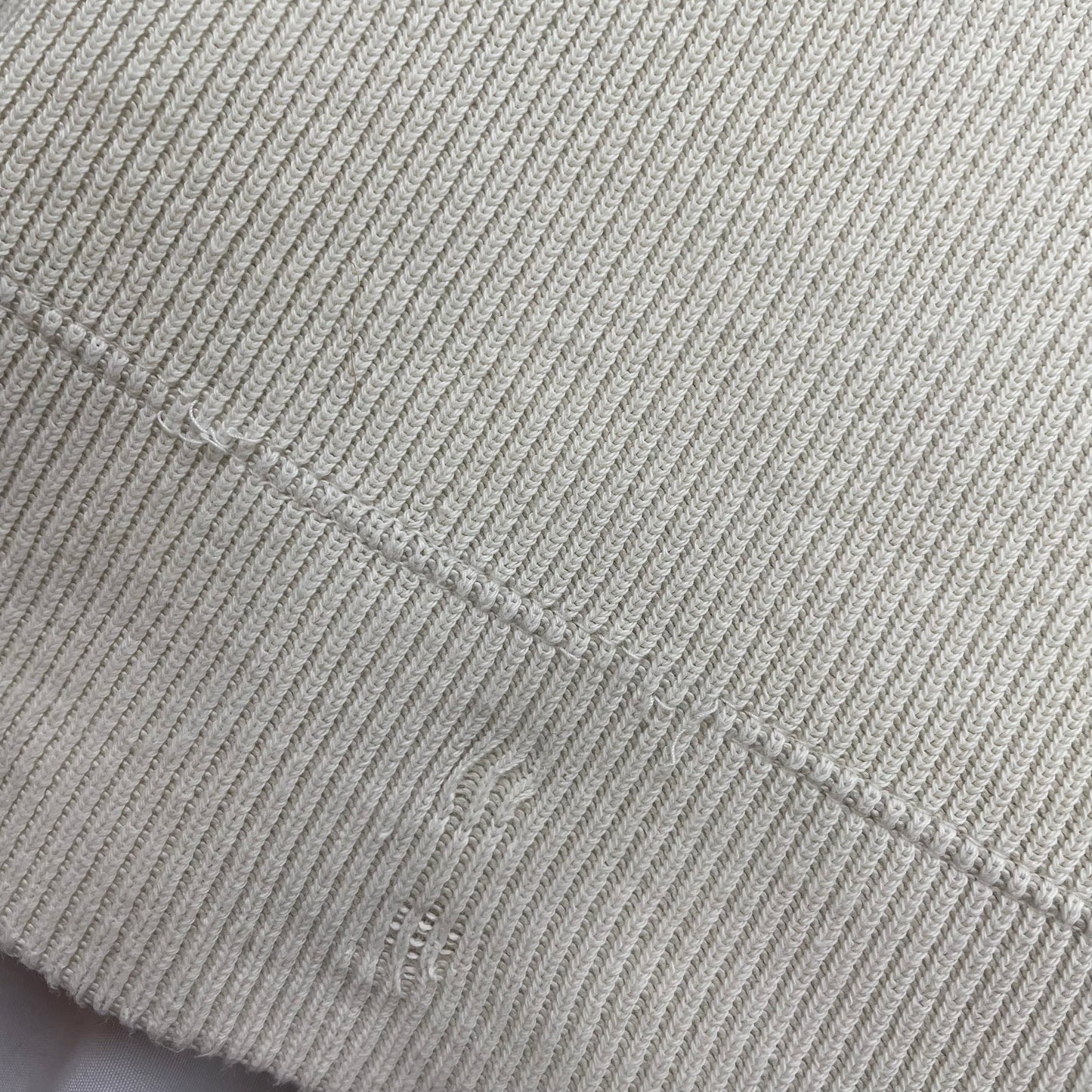 Vintage Stone Island Ribbed Knit, Size XL | O/S, Cream