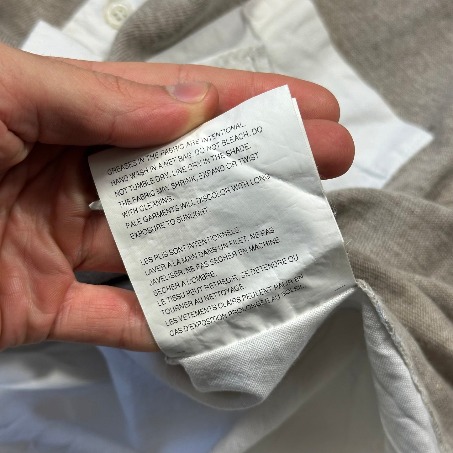 Comme Des Garçons Homme 2008 Linen Panelled Shirt - S/M