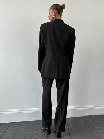 Yves Saint Laurent Pinstripe Pure Wool Single Breasted Suit - 40R/W32