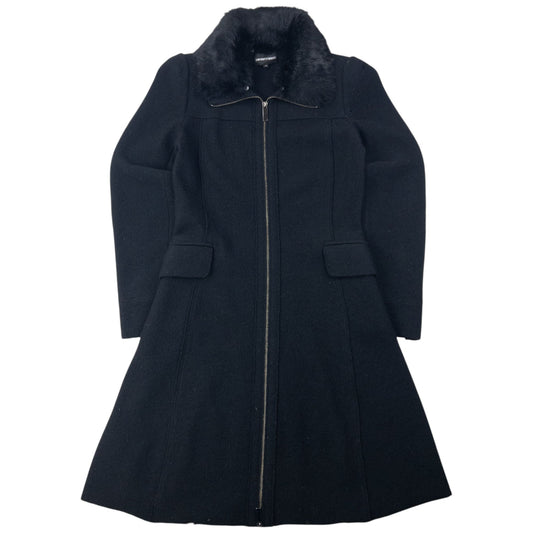 Vintage Emporio Armani Fur Collar Wool Jacket Womens Size M