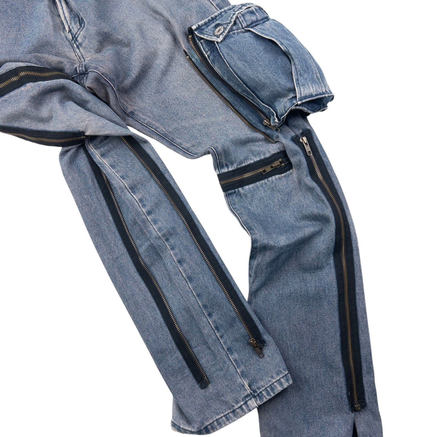 Vintage 2000s PPFM Convertible Zip Denim Jeans Size W32