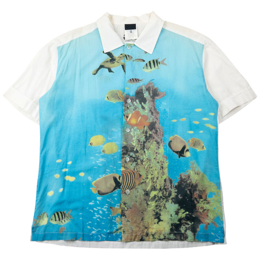 Vintage 2000s Dolce & Gabbana Underwater Fish Print Short Sleeve Button Up Shirt Size M | Medium, Multi