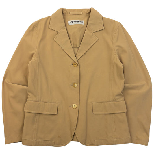 Vintage 90s Issey Miyake Button Up Jacket Womens Size S | Small, Beige