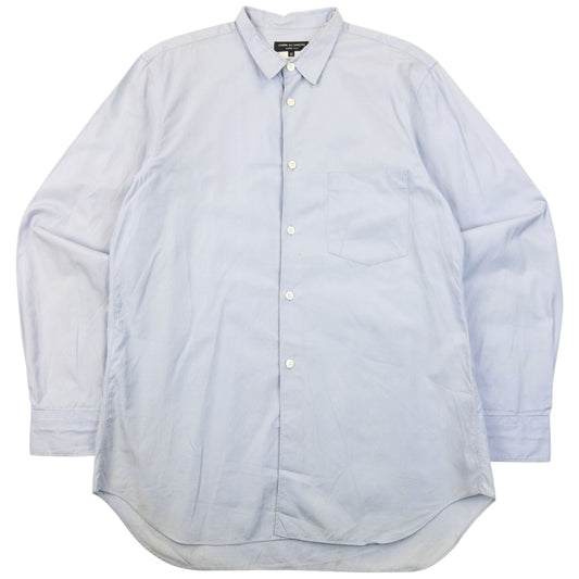 Vintage 2000s Comme Des Garçons HOMME Plus Long Sleeve Button Up Shirt Size S | Small, Blue