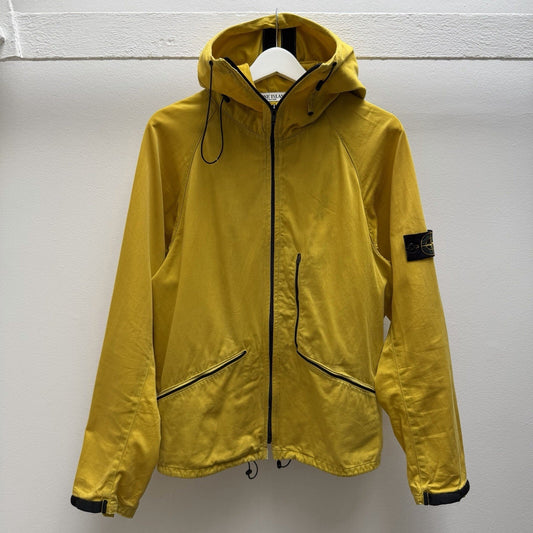 00’s Stone Island Raso Gommato Jacket (M) | Large, Yellow