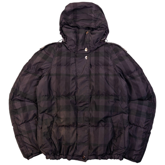 Vintage Burberry Nova Check Puffer Jacket Womens Size S | Small, Purple