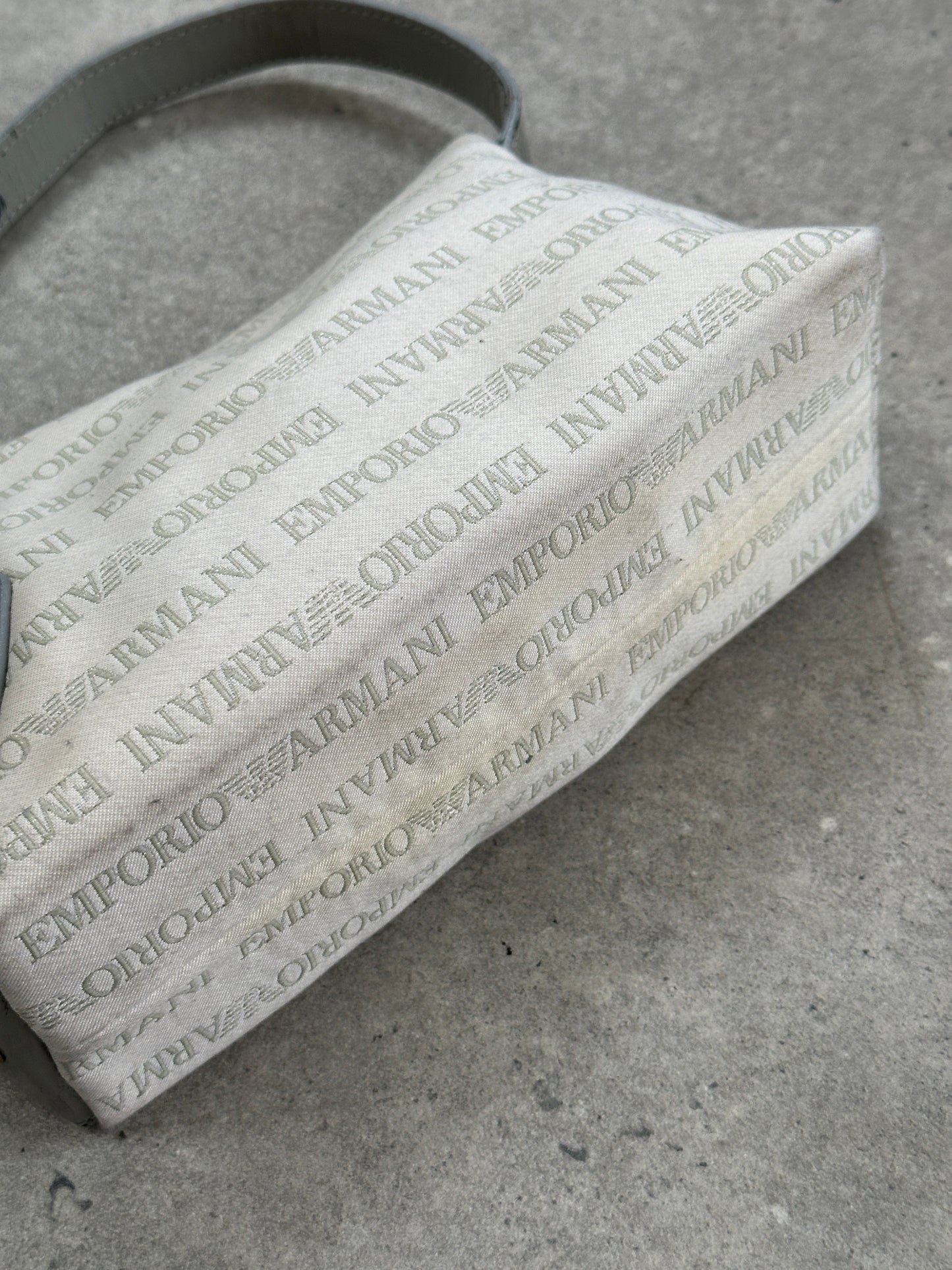 Emporio Armani 2000s Monogram Baguette Shoulder Bag