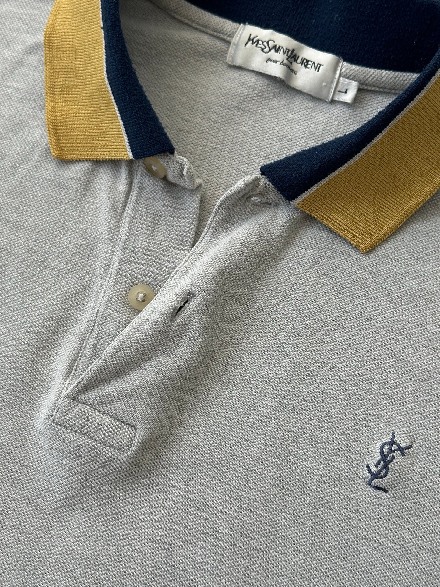 Yves Saint Laurent Pour Homme 1990s Short Sleeve Boxy Polo - M