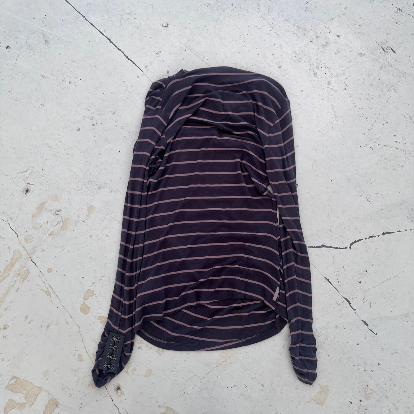 2000s armani jeans striped scoop neck top | Grey, Grey
