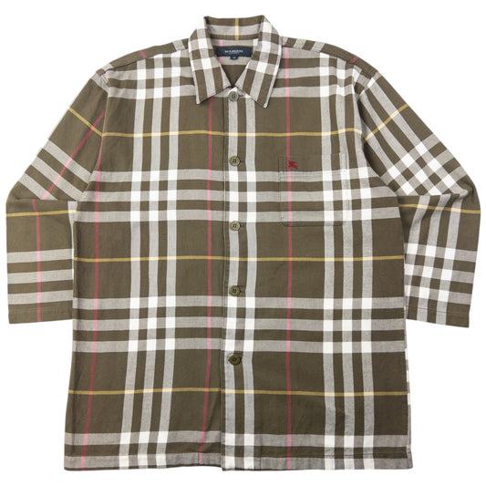 Vintage 2000s Burberry Nova Check Long Sleeve Button Up Shirt Size M | Medium, Multicoloured