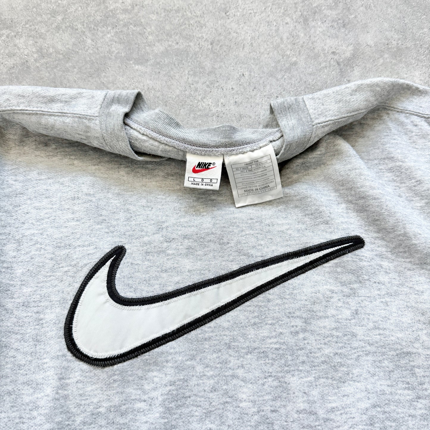 Nike RARE 1990s heavyweight spellout sweatshirt (L)