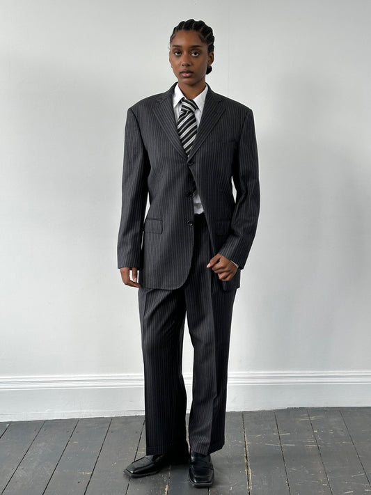 Loro Piana x Visaruno 2000s Pure Wool Stripe Suit - 40R/W32