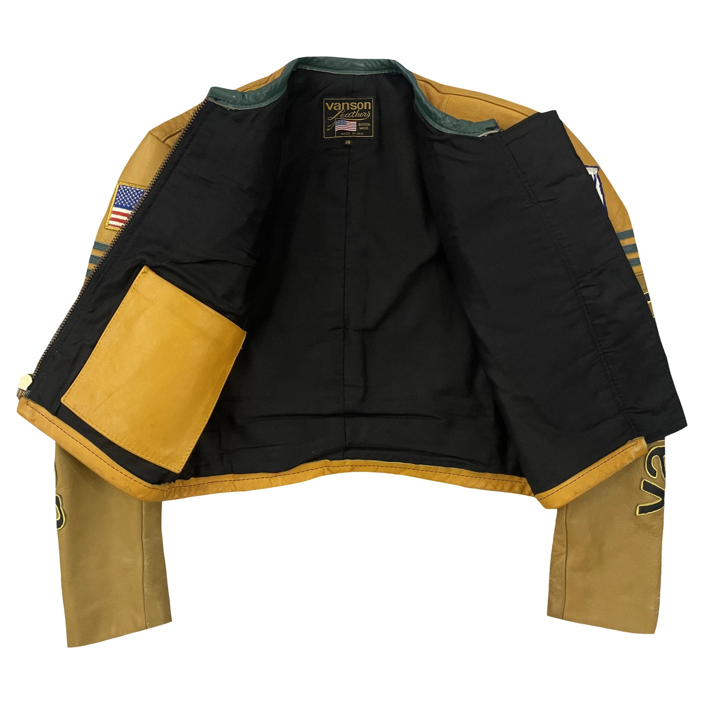 Vanson Leathers One Star Motorcycle Racer Jacket Japan Exclusive - S | Small, Red
