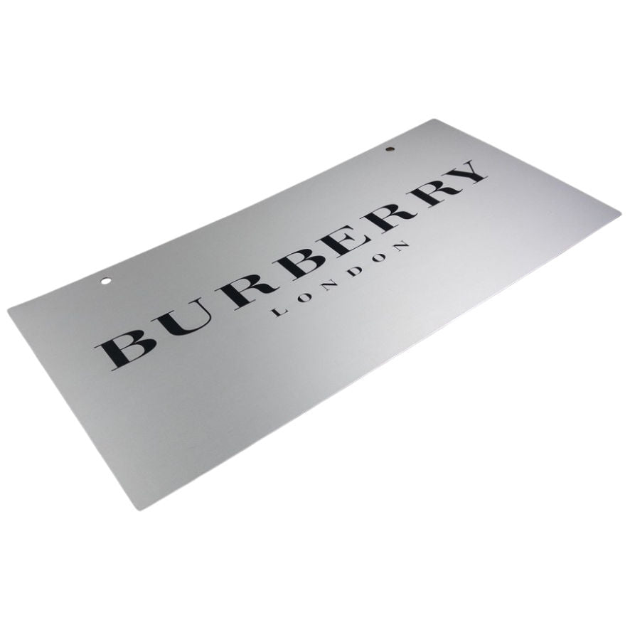 Vintage Burberry Metal Store Sign