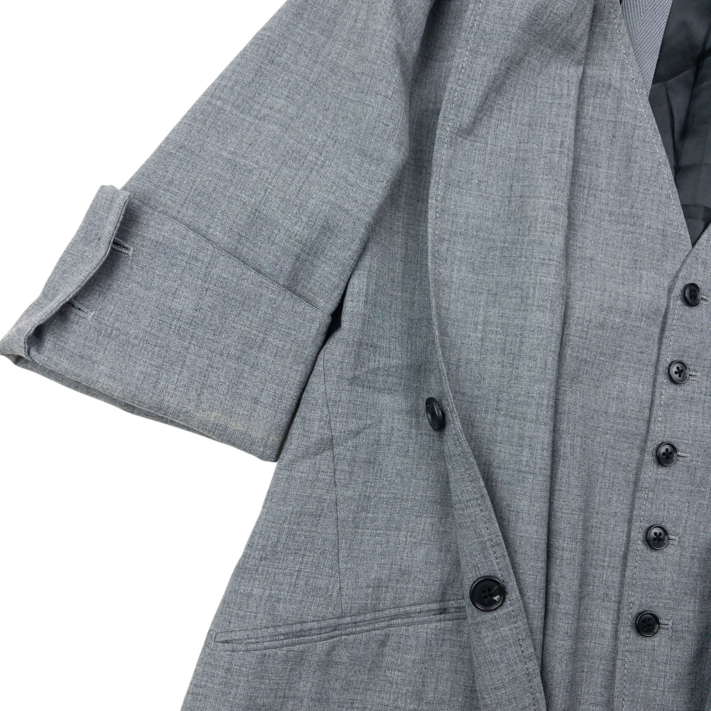 Vintage 2000s PPFM Layered Convertible Jacket Size S | Small, Grey