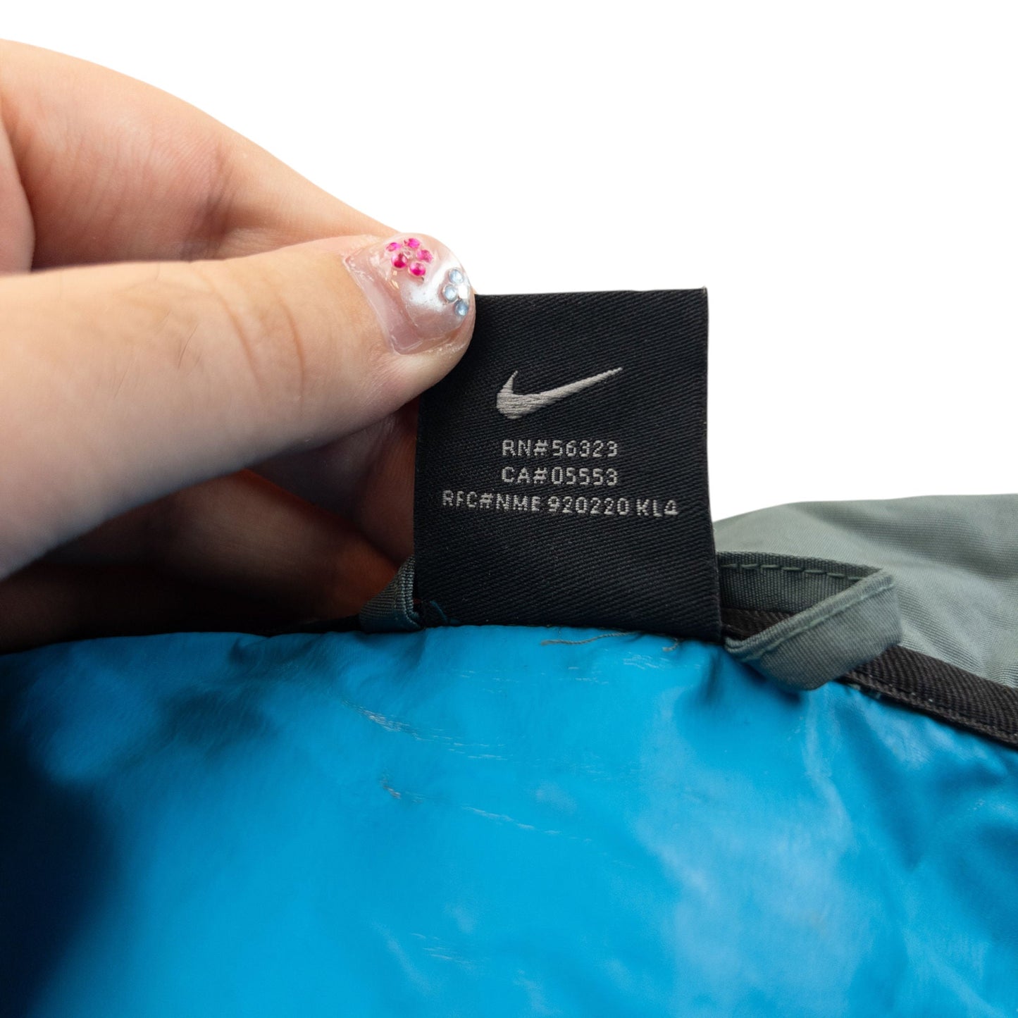 Vintage 2000s Nike Zip Up Rain Jacket Size L | Large, Multicoloured