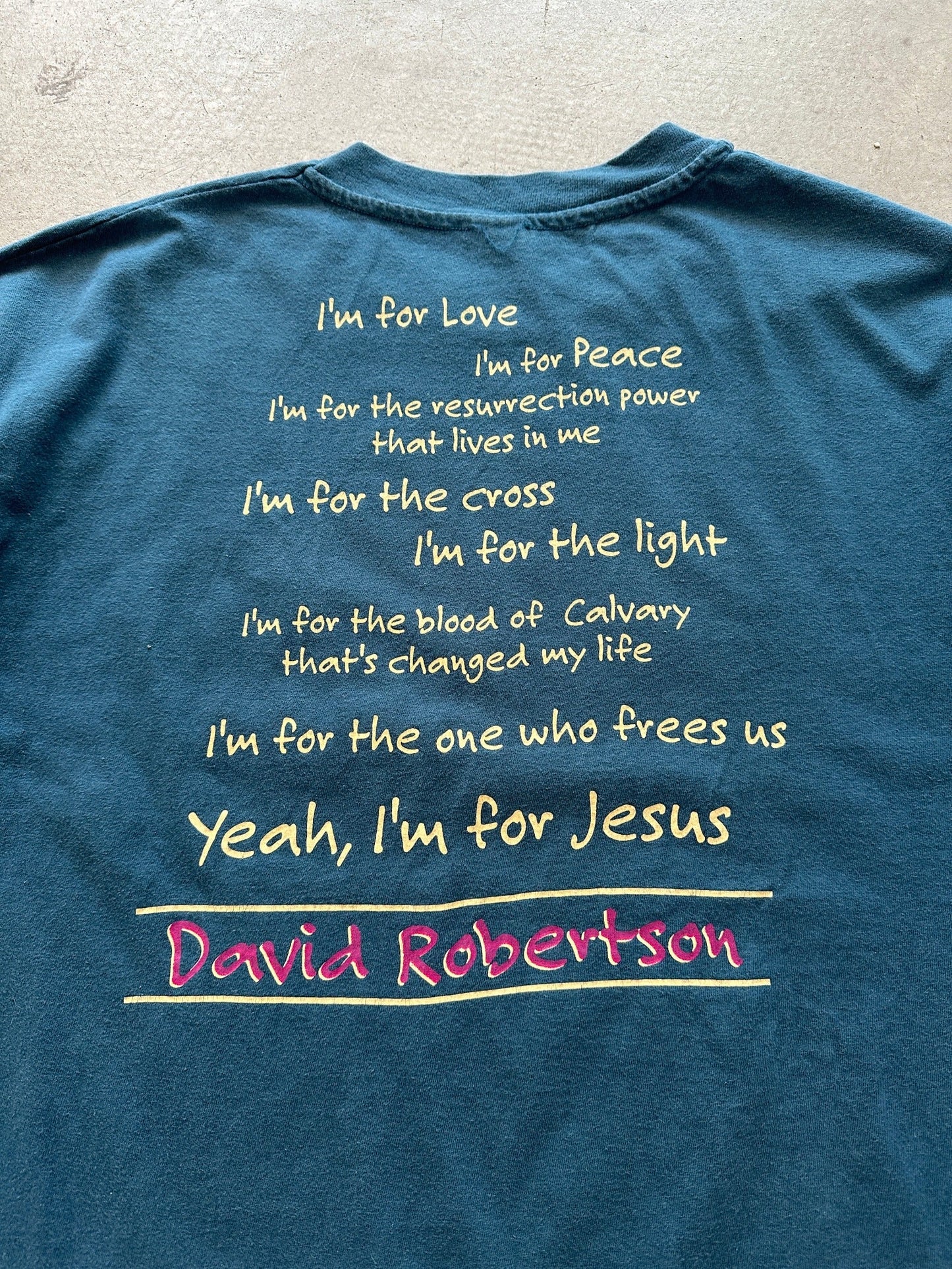 1990’s I’m For Jesus T-Shirt - L | Large, Red