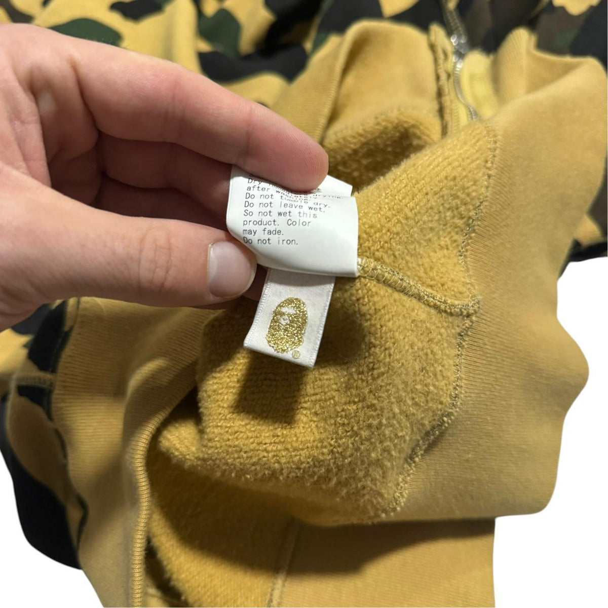 A Bathing Ape Camo Shark Hoodie | Large, Camo
