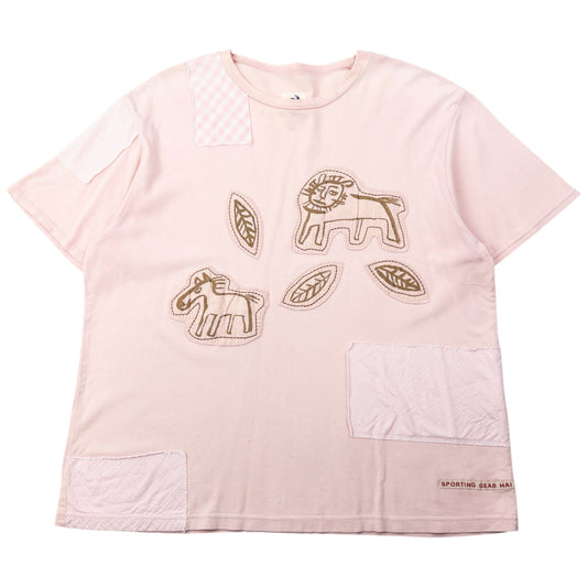 Vintage 90s Hai Sporting Gear By Issey Miyake Patchwork T Shirt Size S