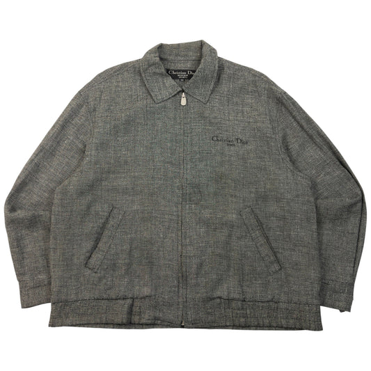 Vintage 90s Dior Monsieur Sports Zip Up Jacket Size M | Medium, Grey