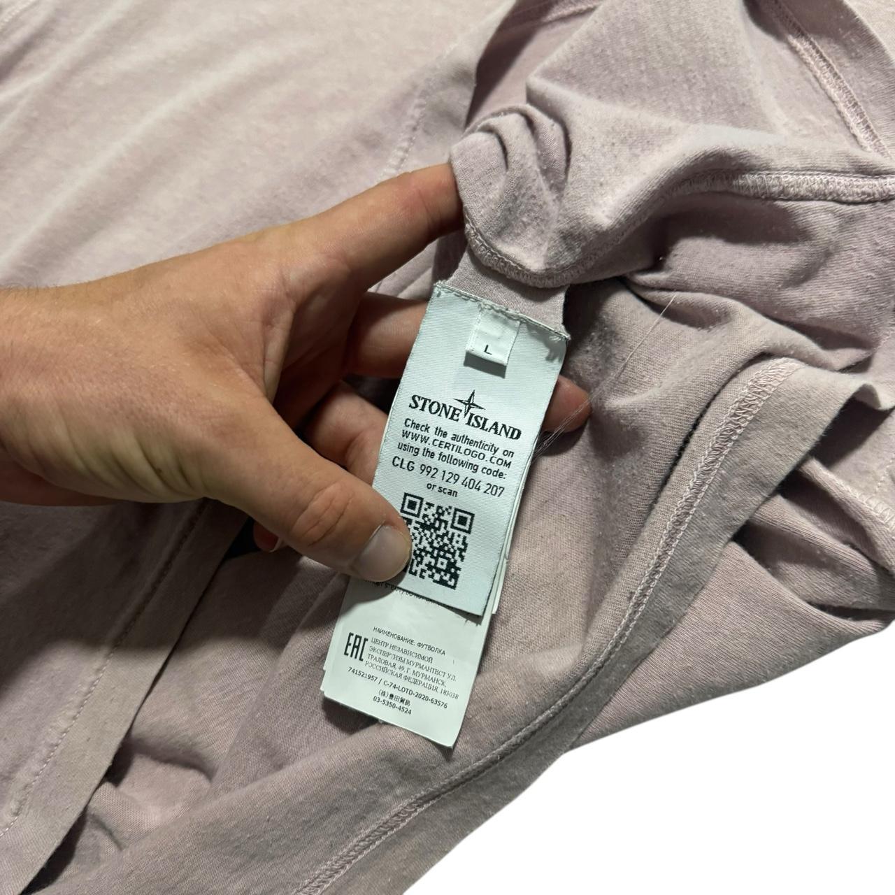 Stone Island Side Pocket T-Shirt | Large, Mauve